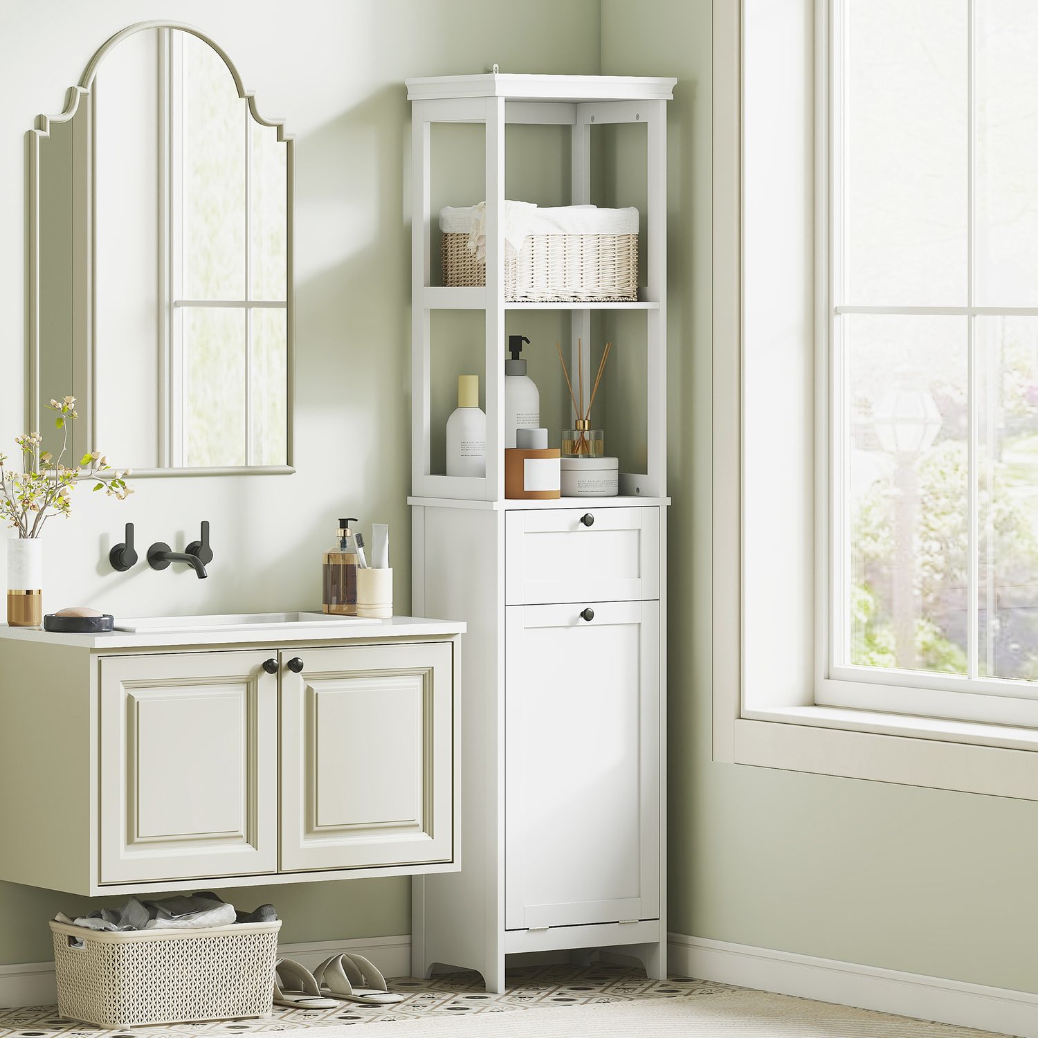 Integrated Laundry Hamper