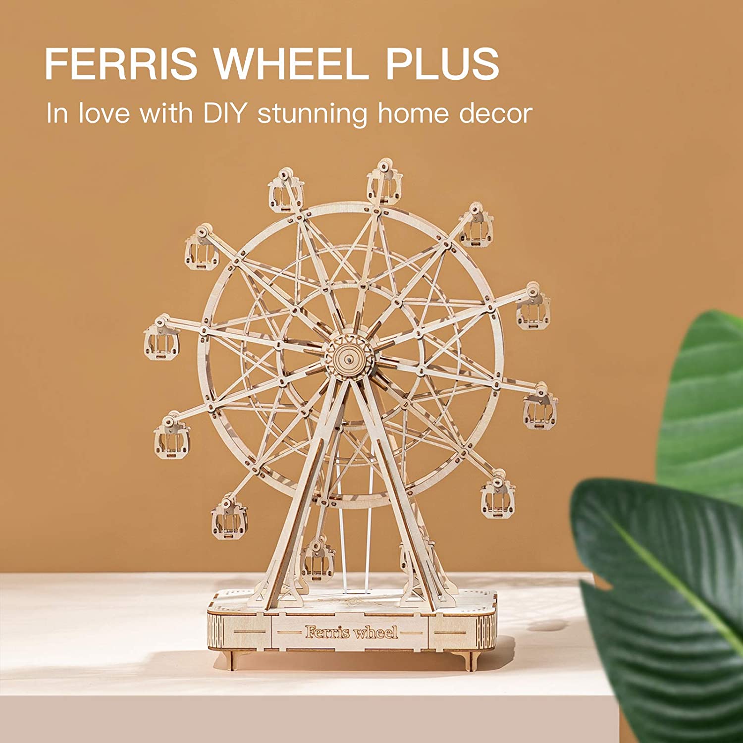 Wooden Ferris Wheel Music Box DIY Puzzle Kit