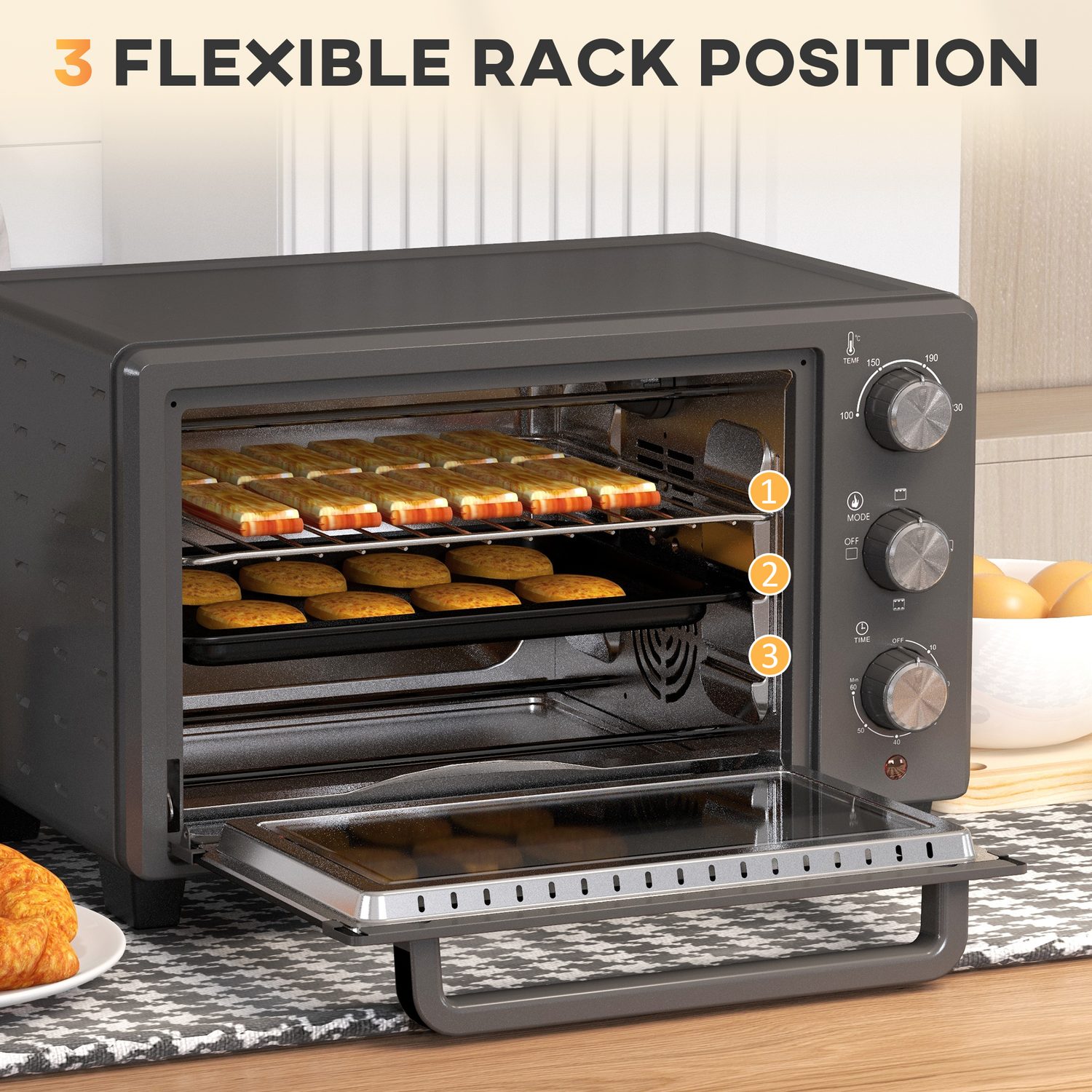 21L Mini Countertop Oven