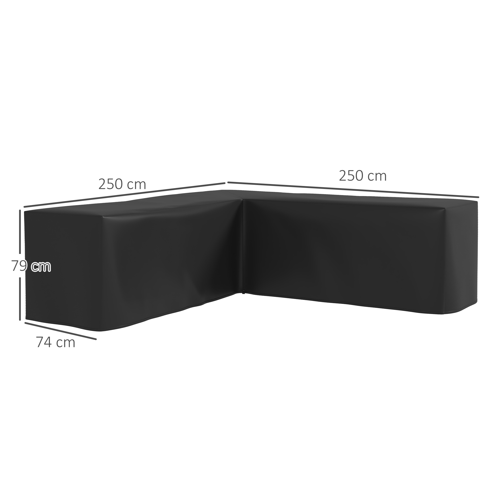 L-Shaped Garden Furniture Cover for Corner Sofa Sets