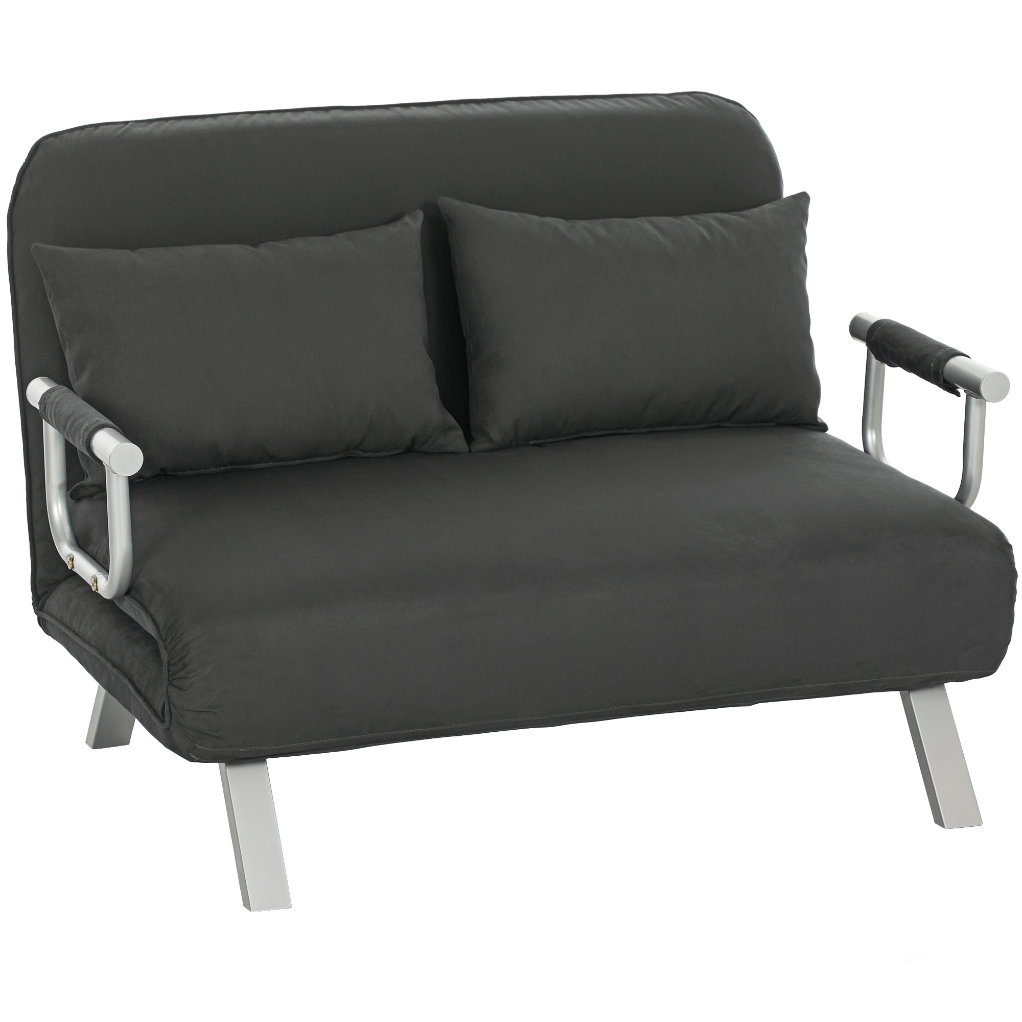 Charcoal Grey Click-Clack Sofa Bed