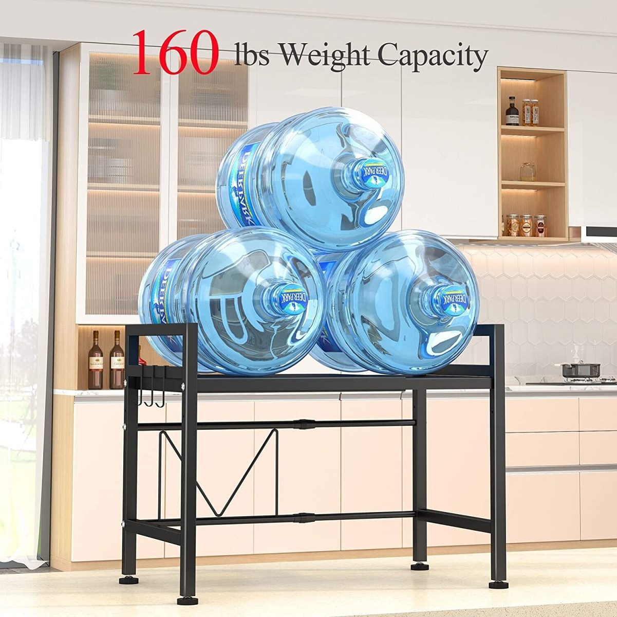 3-Tier Extendable Microwave Rack for Organised Kitchens