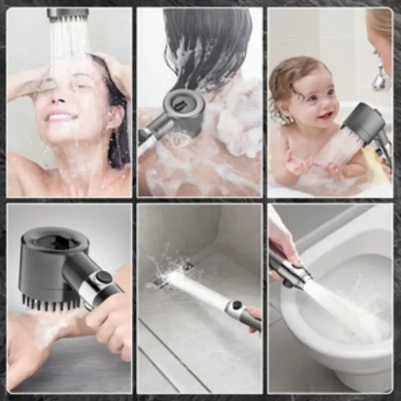 Filtered Handheld Shower Head With Three Spray Modes
