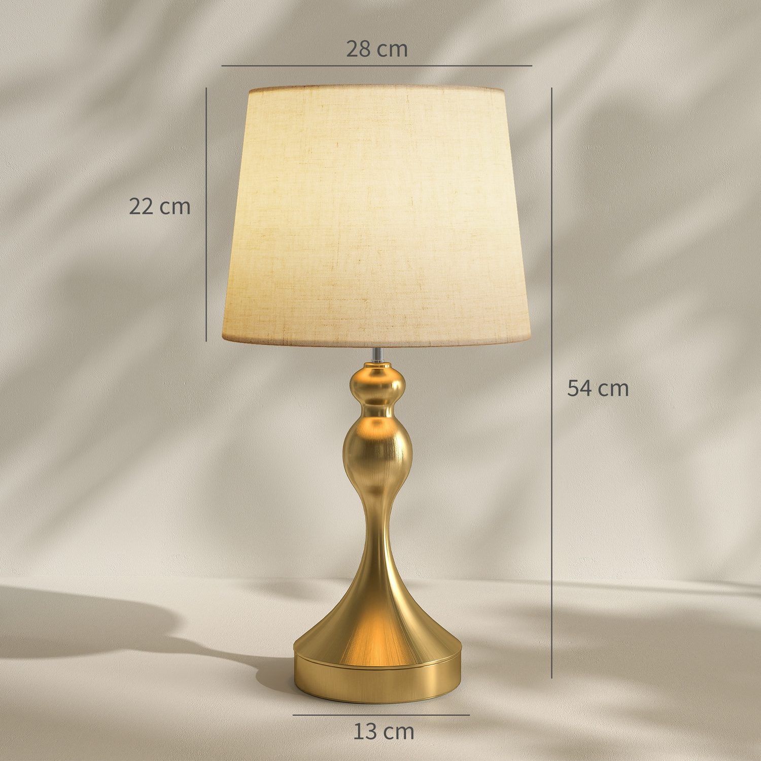 Gold USB Bedside Lamps