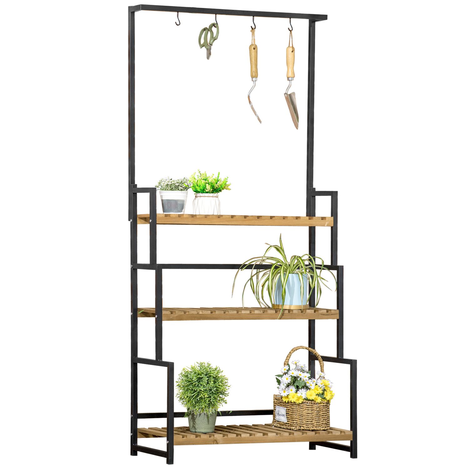 3-Tier Wooden Plant Stand