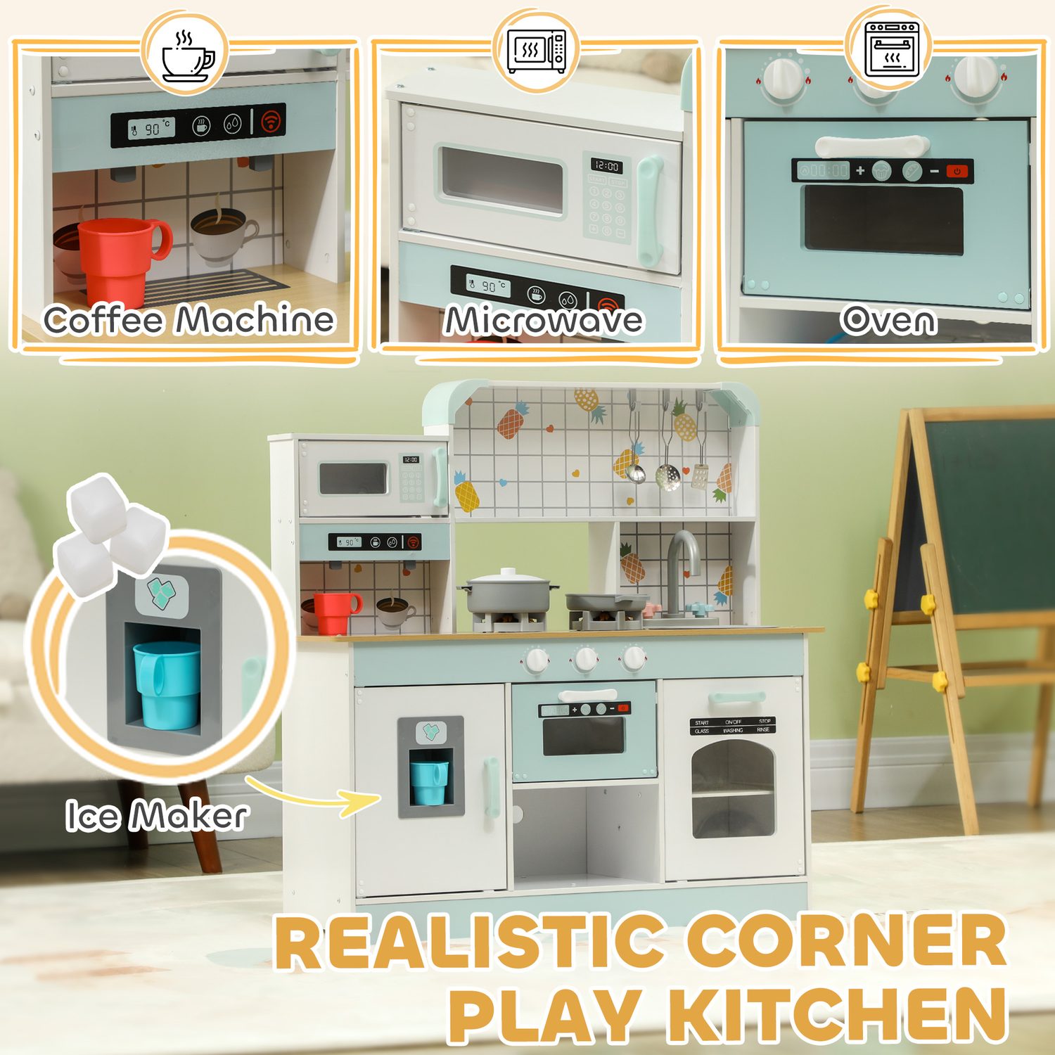Interactive Kids Toy Kitchen
