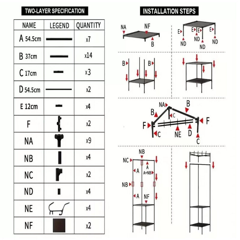 Corner Hall Tree with 3 Storage Shelves — 180cm Metal Coat Rack