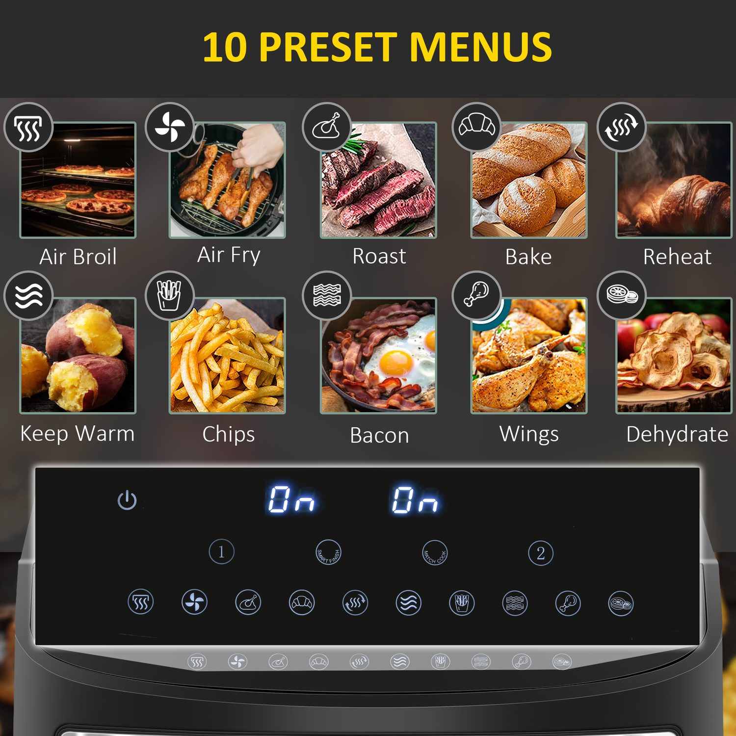 8L Dual Zone Air Fryer