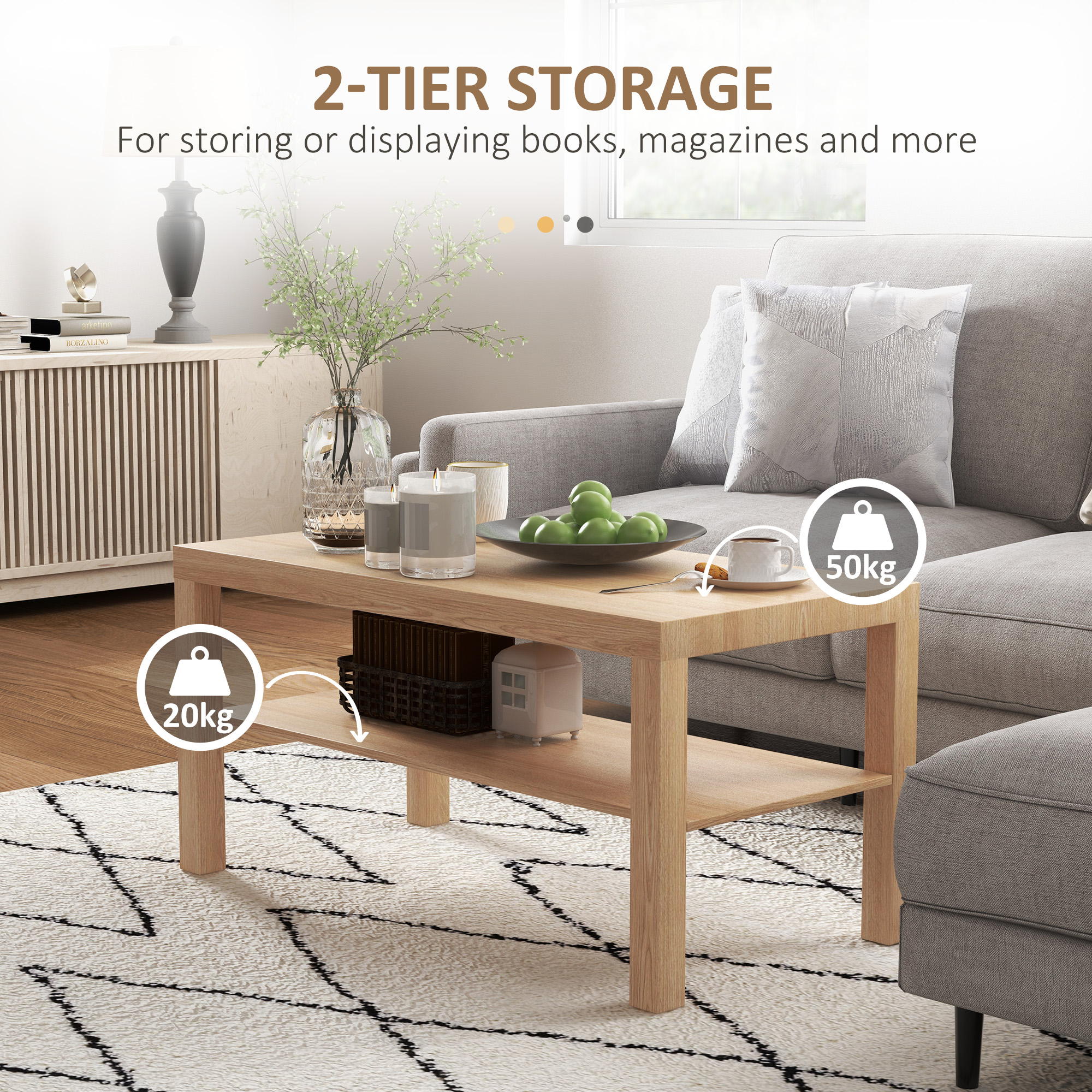 2-Tier Coffee Table