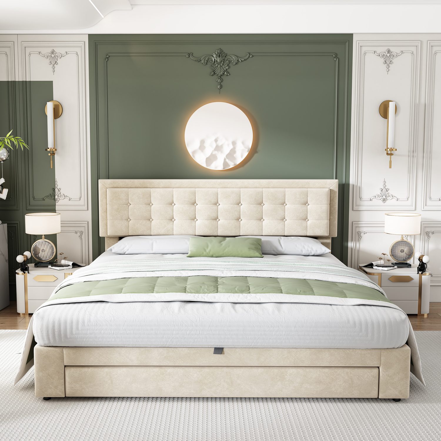 Super King Bed with Huge Hidden Storage