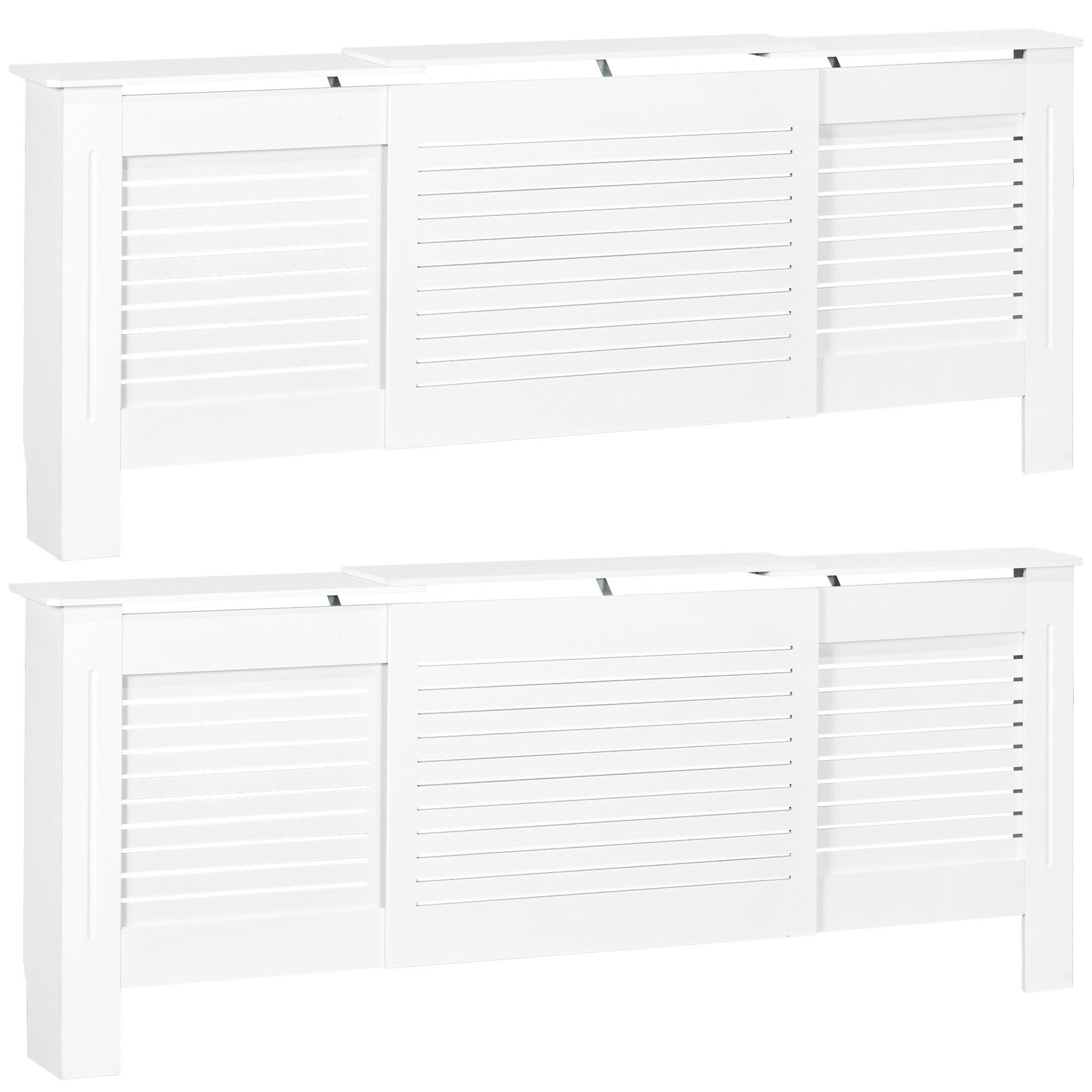 Extendable White Radiator Covers
