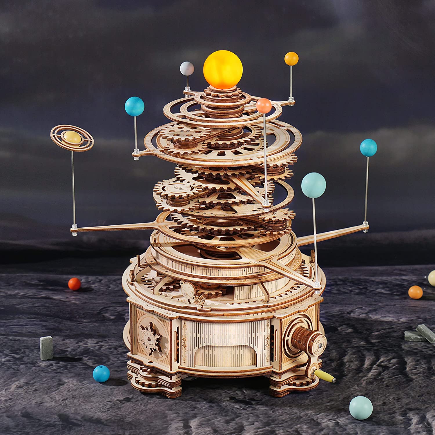 ROKR Mechanical Orrery 3D Wooden Puzzle
