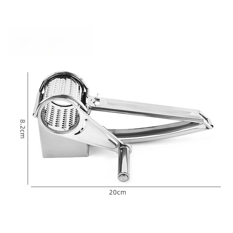 Rotary Cheese Grater with 3 Swappable Grating Drums