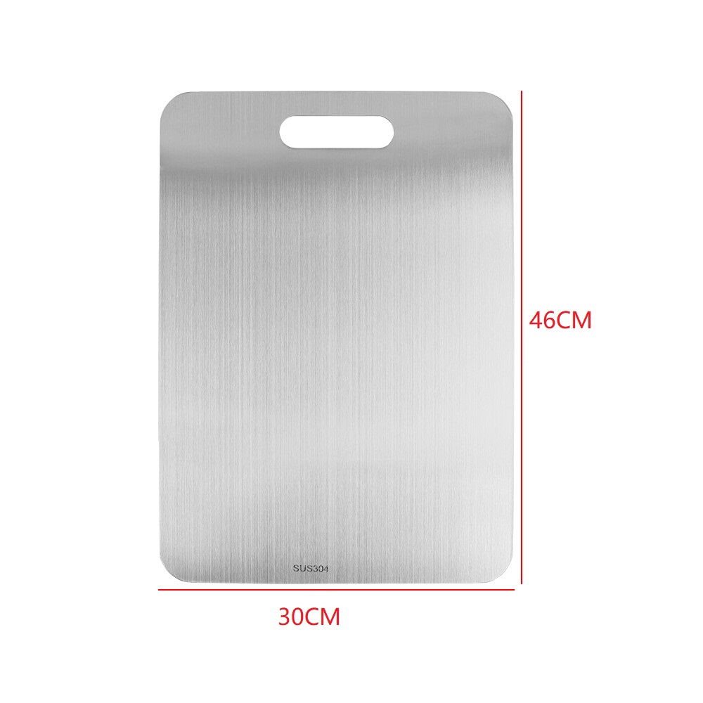 Large Stainless Steel Chopping Board for Kitchen Prep