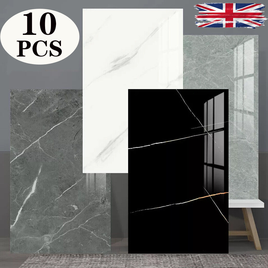 Stick-On Marble Tiles