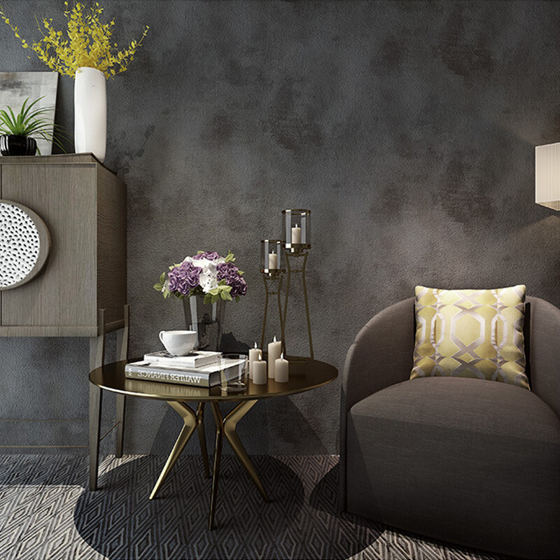 Dark Grey Concrete Effect Wallpaper
