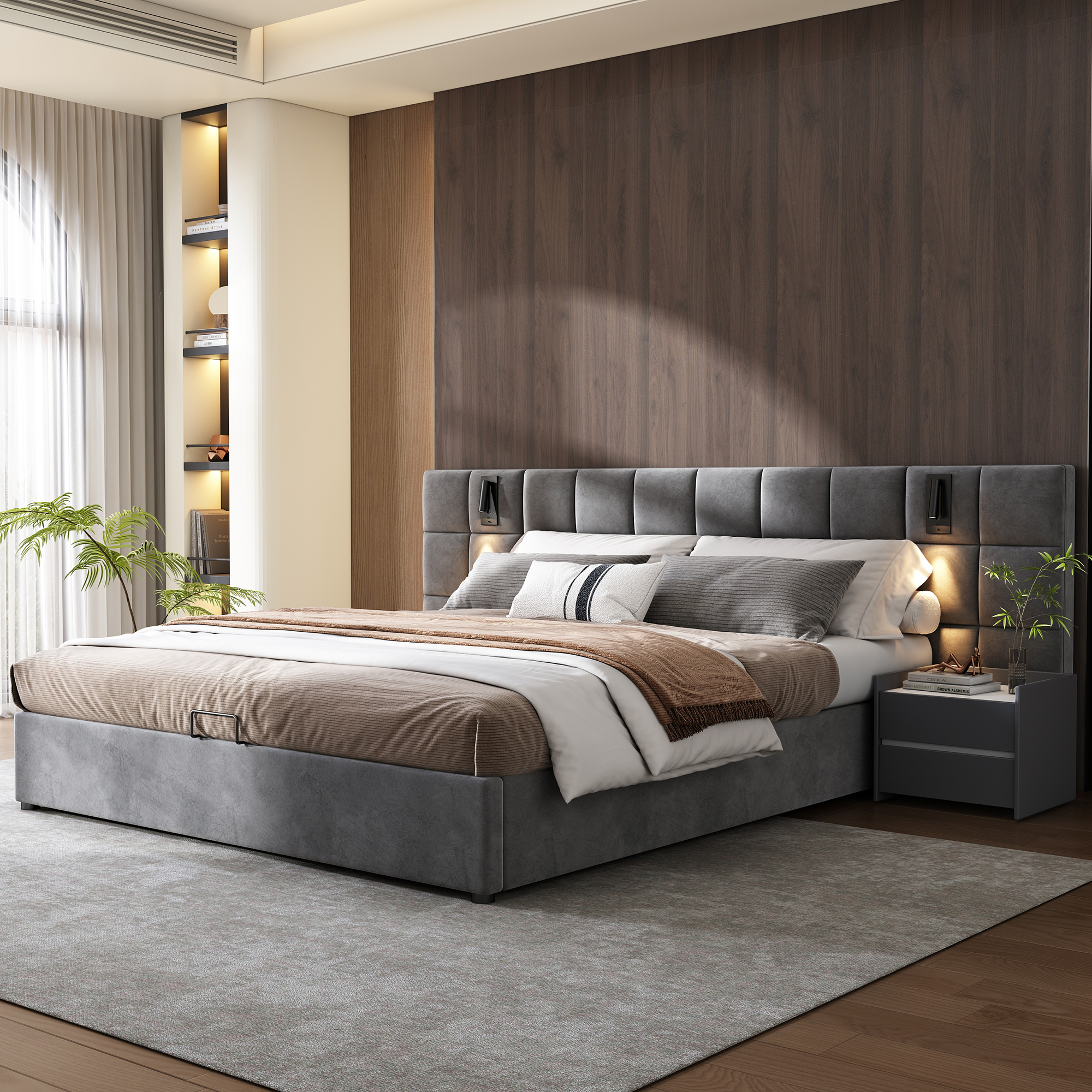 Velvet Double Bed