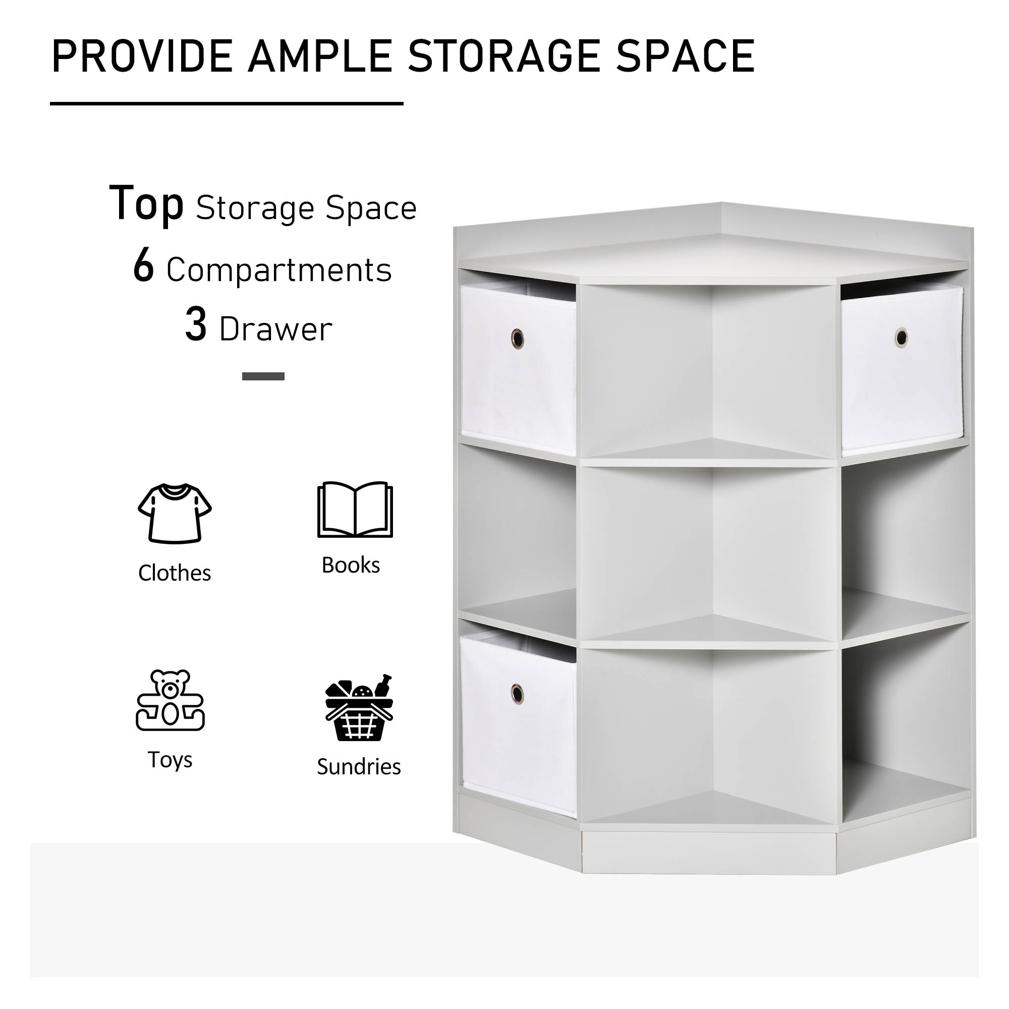 Grey Corner Toy Organiser
