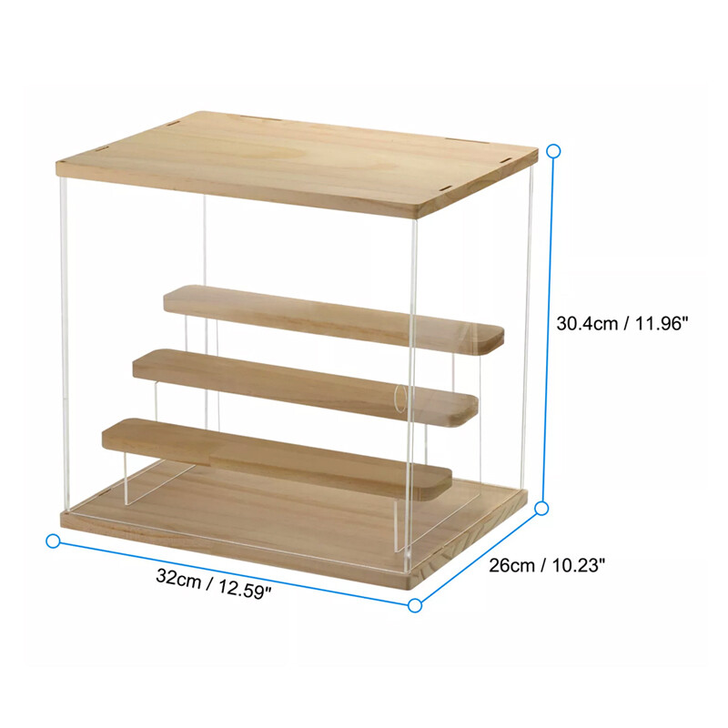 4-Tier LED Display Case