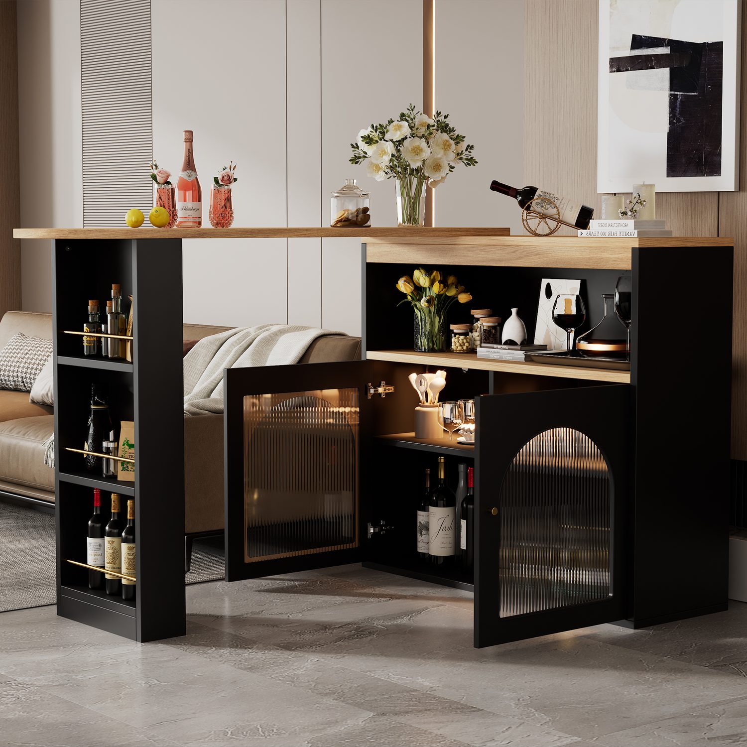 Swivel Island & Dining Table