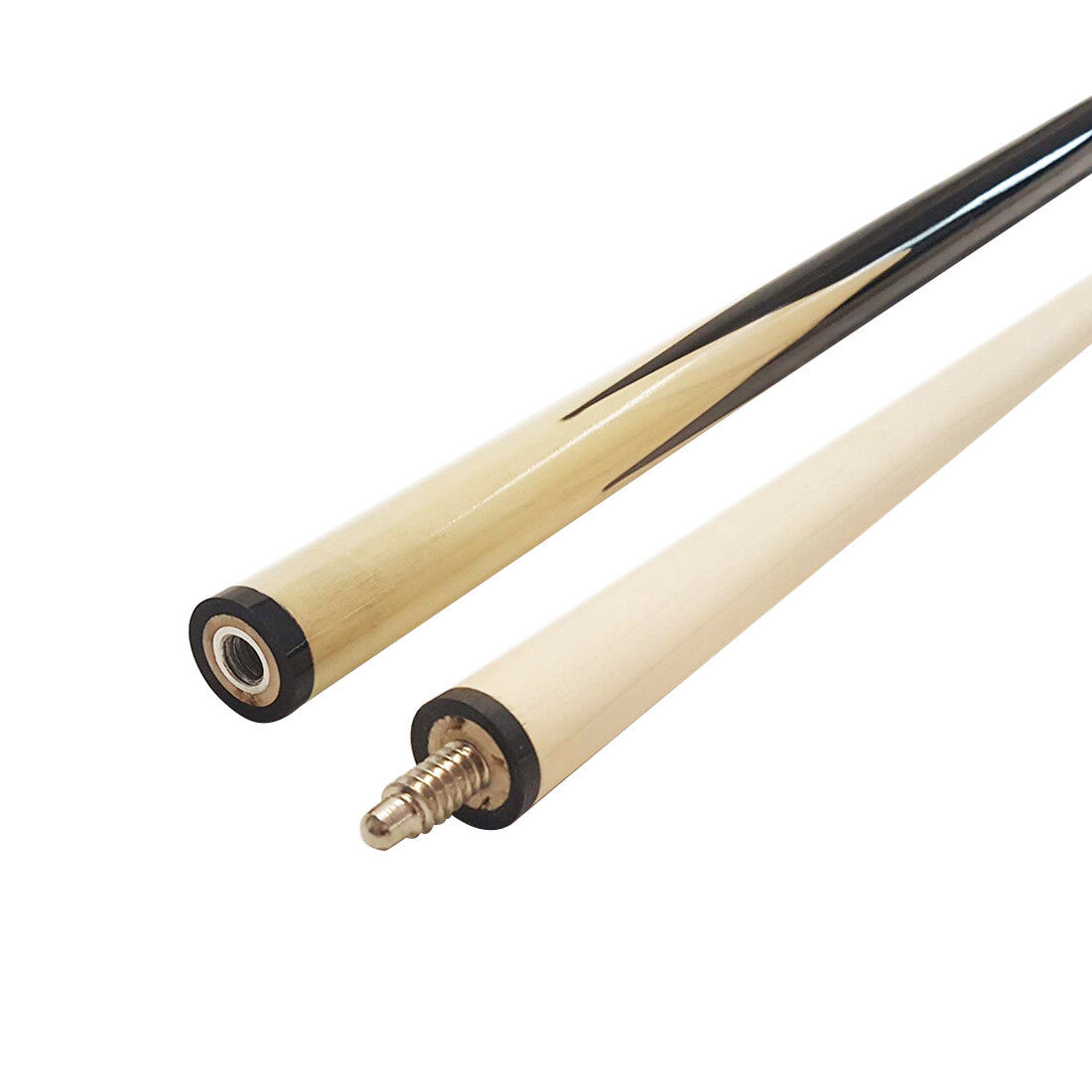 A two cue set for pool, snooker and billiards practice