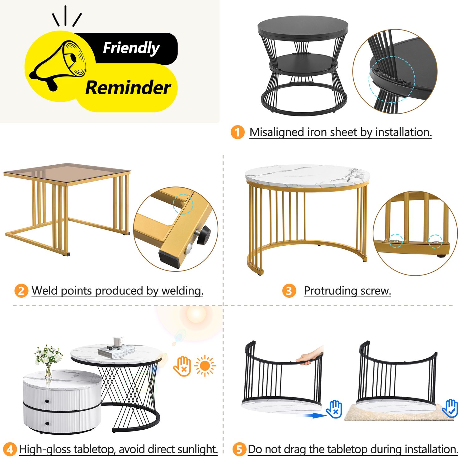 Modern Nesting Coffee Tables
