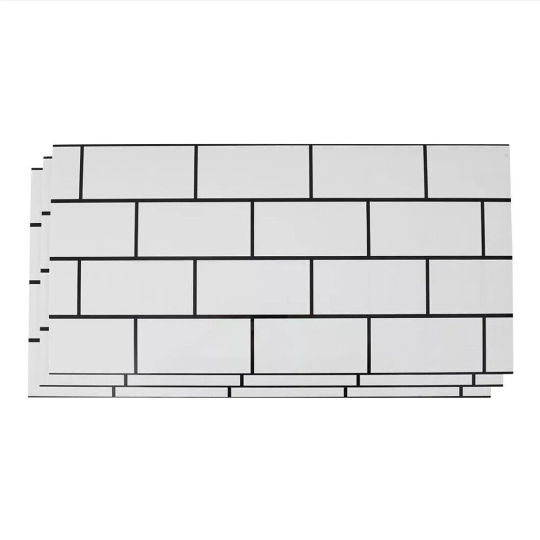Peel-and-Stick White Subway Tile Stickers for Kitchen & Bathroom