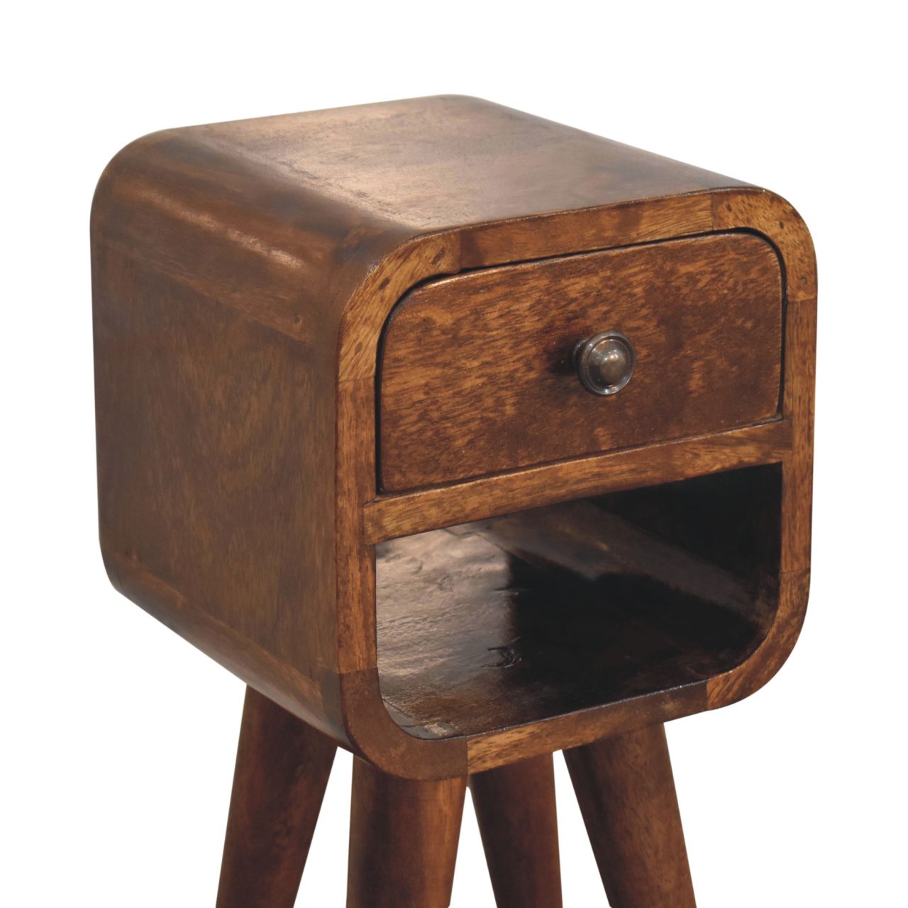 Handcrafted Mini Bedside Table for Compact Spaces