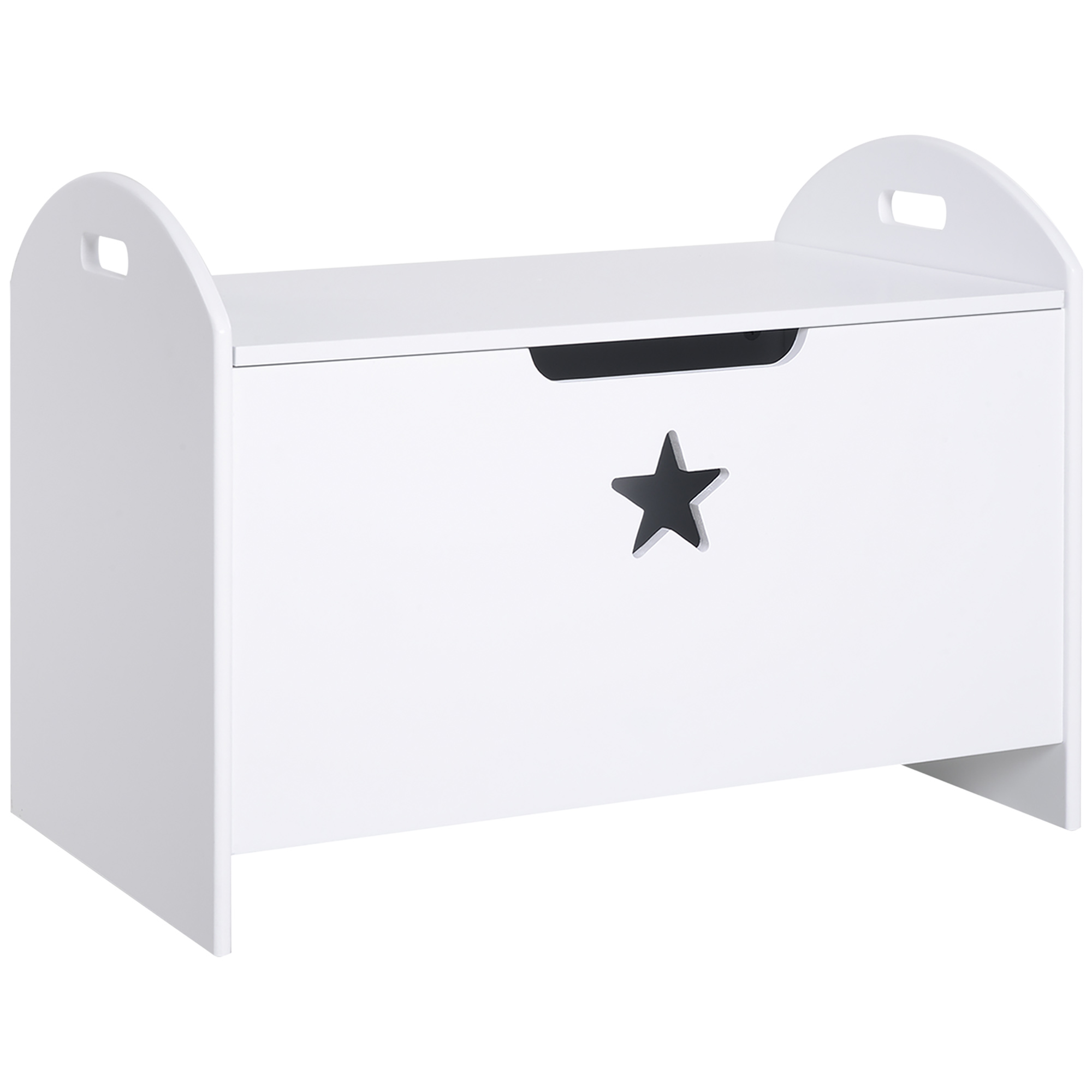White Toy Storage Box for Children's Rooms