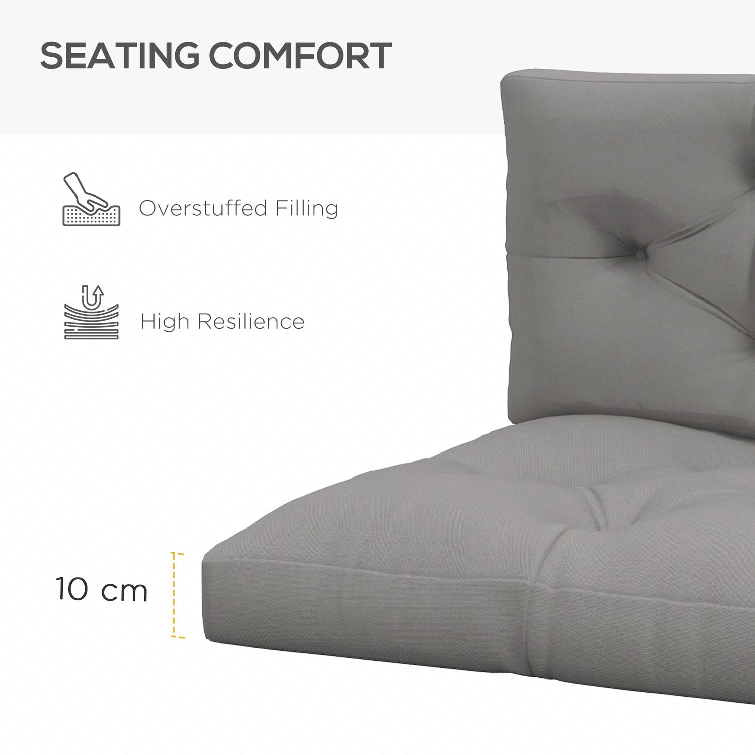 Padded Pallet Cushion Set for Outdoor Seating