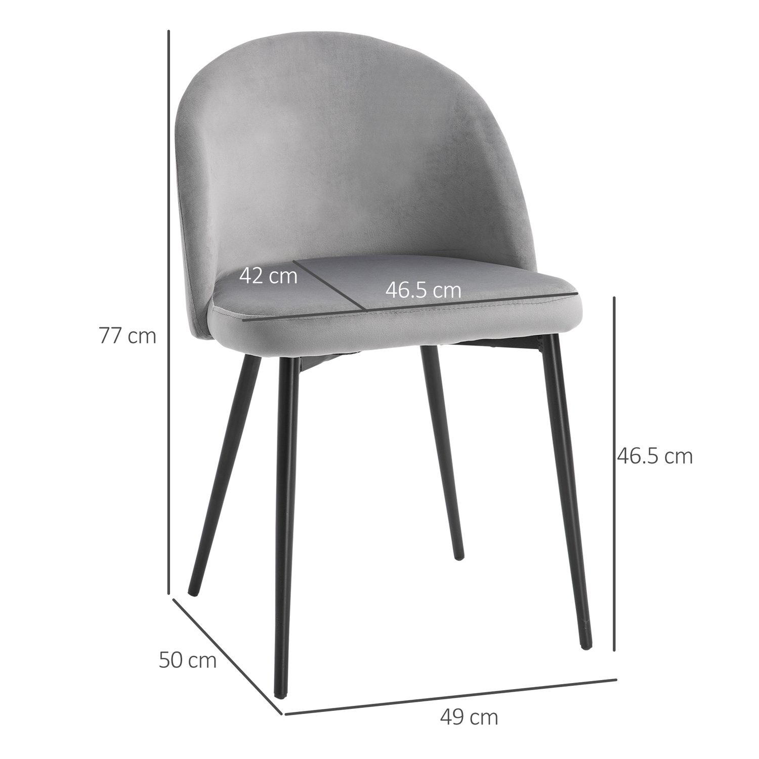Grey Velvet Chairs